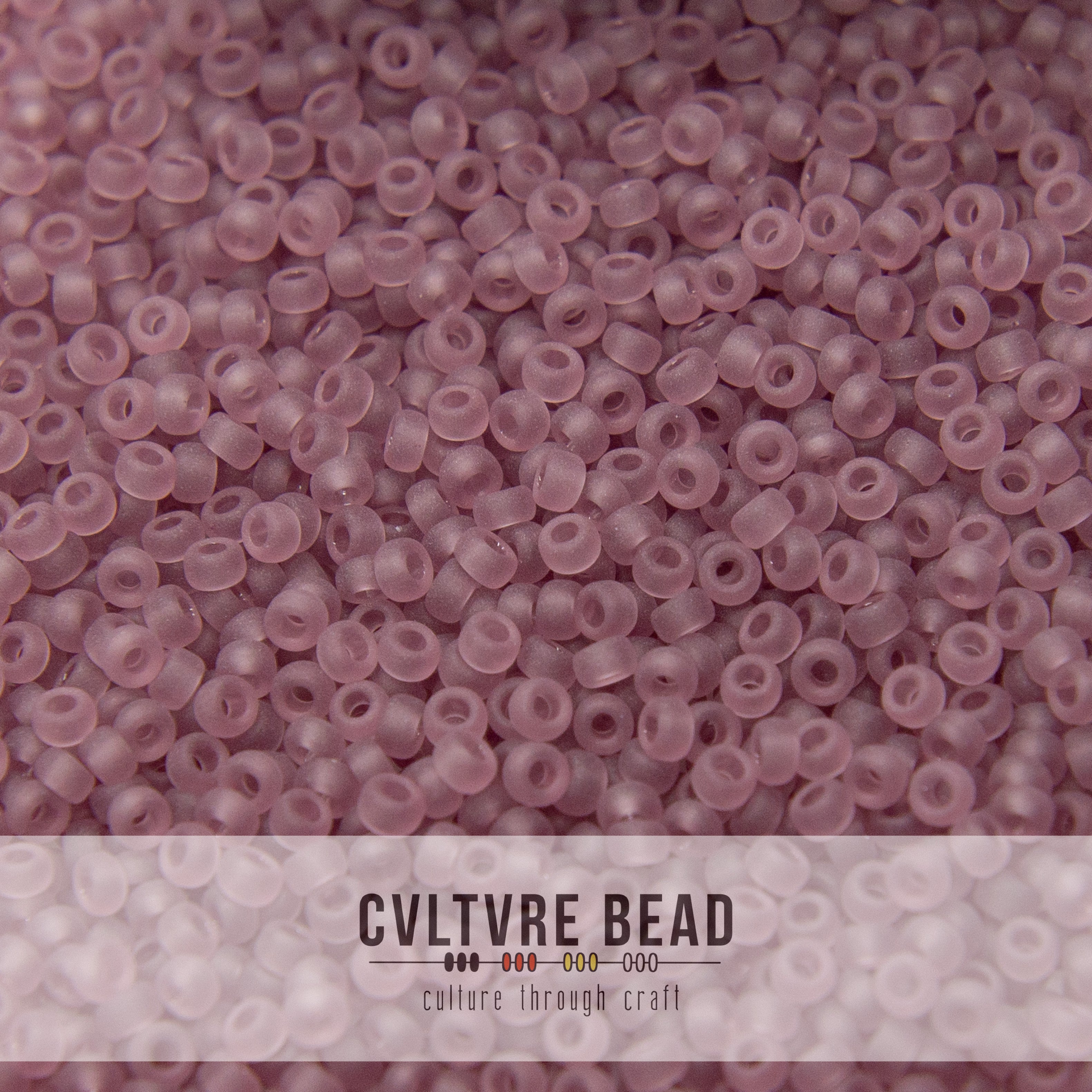 11/0 Matte Transp. Smoky Amethyst - 23g - Miyuki Seed Bead